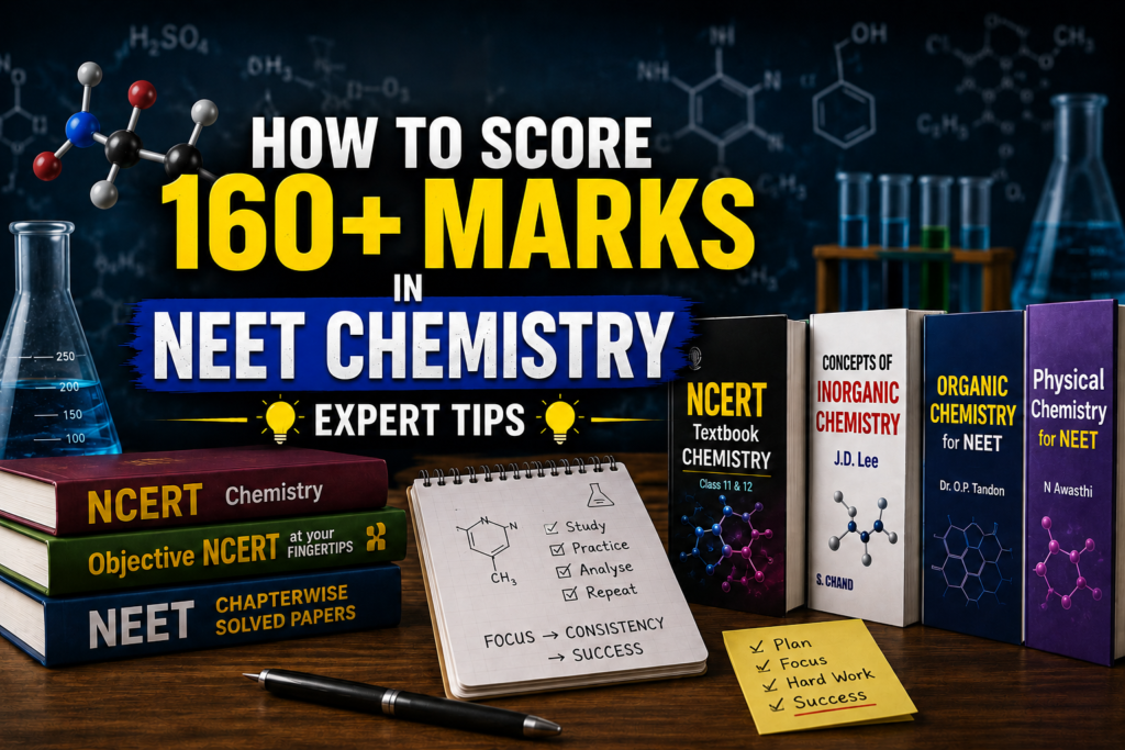 How to Score 160+ Marks in NEET Chemistry : Complete Study Plan, Chapter-Wise Strategy & Expert Tips