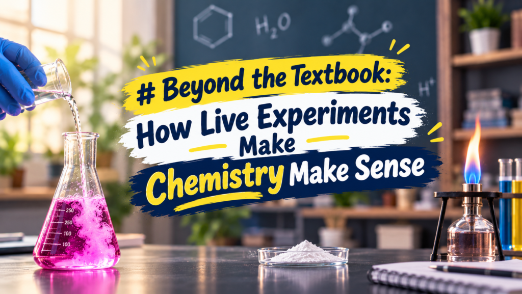 Beyond the Textbook: How Live Experiments Make Chemistry Make Sense